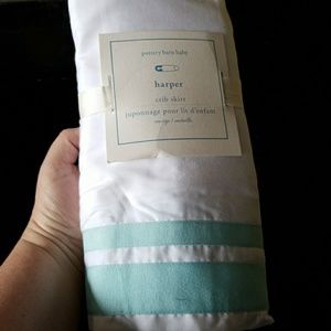 Pottery Barn Harper crib skirt